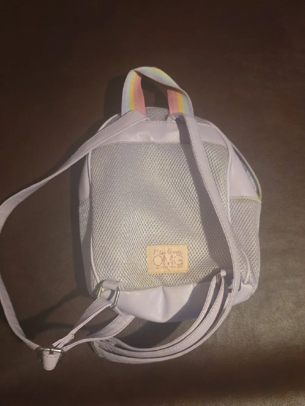 Pastel Rainbow 'LOVE' Quilted Kids Mini Backpack